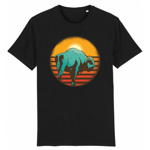 Papero T-Shirt - BIO- Vintage-sunset-bison - Herren