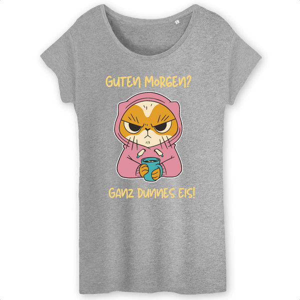 Papero T-SHIRT - BIO- Cat Guten Morgen, Dünnes Eis - Damen