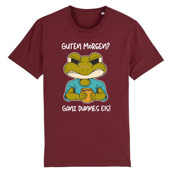 Papero T-SHIRT - BIO- Frog Guten Morgen Dünnes Eis - HERREN