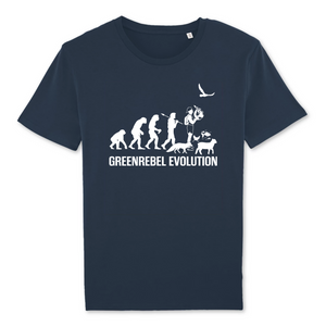 Papero T-Shirt- BIO - Greenrebel Evolution - Es Ist Zeit Für Die Grüne Rebellion- Herren