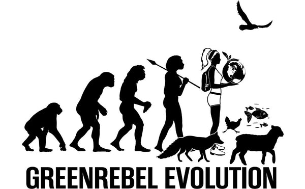 Papero T-Shirt- BIO - Greenrebel Evolution- Es Ist Zeit Für Die Grüne Rebellion- Damen