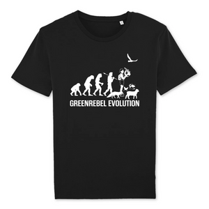 Papero T-Shirt- BIO - Greenrebel Evolution - Es ist Zeit für die grüne Rebellion- Herren