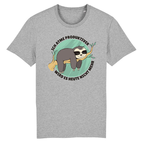 Papero T-SHIRT - BIO- Sloth Ich Atme Produktiver - HERREN