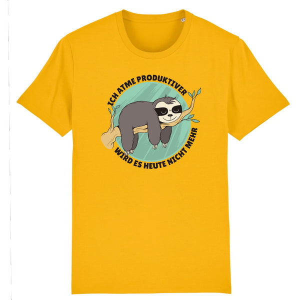 Papero T-SHIRT - BIO- Sloth Ich Atme Produktiver - HERREN