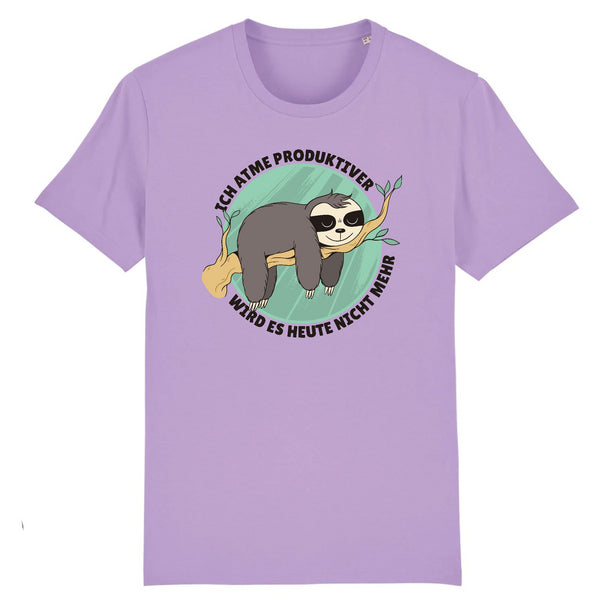 Papero T-SHIRT - BIO- Sloth Ich Atme Produktiver - HERREN