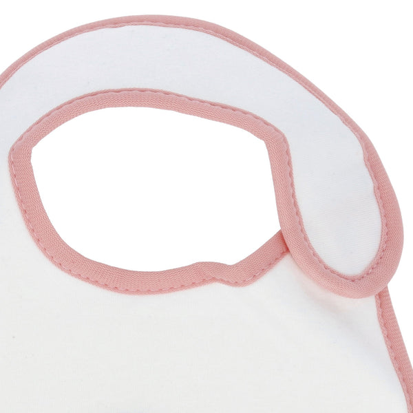 Parsa Beauty PARSA Baby Babylatz Weiß Mit Rosa Bodüre 1Stk