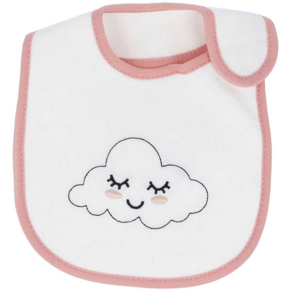 Parsa Beauty PARSA Baby Babylatz weiß mit rosa Bodüre 1Stk