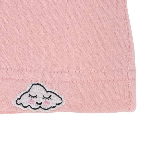 Parsa Beauty PARSA Baby Mütze Rosa Mit Öhrchen Und Wölkchenstickerei 1Stk