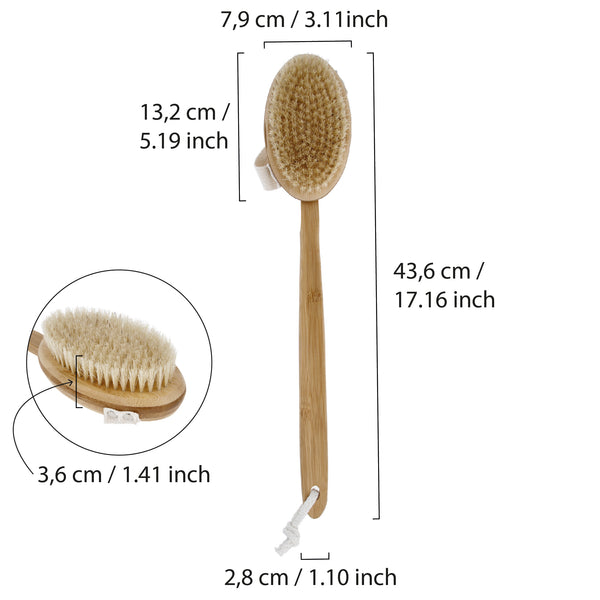 Parsa Beauty PARSA Beauty Bambus Badebürste Abnehmbar FSC®-zertifiziertes Bambus