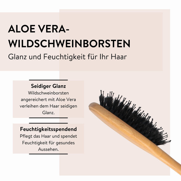 Parsa Beauty PARSA Beauty Bambus Pflegebürste Groß Oval Mit Mischborsten Aus FSC® -zertifiziertem Bambus