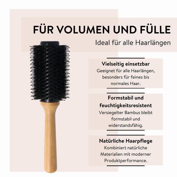 Parsa Beauty PARSA Beauty Bambus Volumenbürste Aloe Vera Groß ø 33mm Aus FSC®-zertifiziertem Bambus