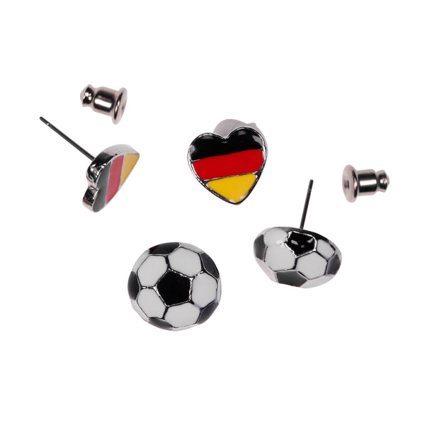 Parsa Beauty PARSA Beauty Deutschland Fanartikel Set Haarband, Schleife, Ohrringe, Scrunchies Für EM Und WM