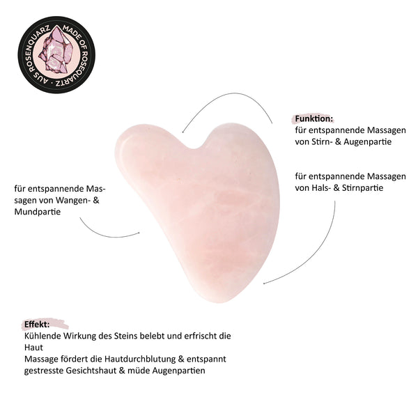 Parsa Beauty PARSA Beauty Gua Sha Massagestein Rosenquarz