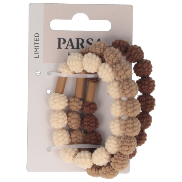 Parsa Beauty PARSA Beauty Haargummi Strukturiert Mehrfarbig 3Stk
