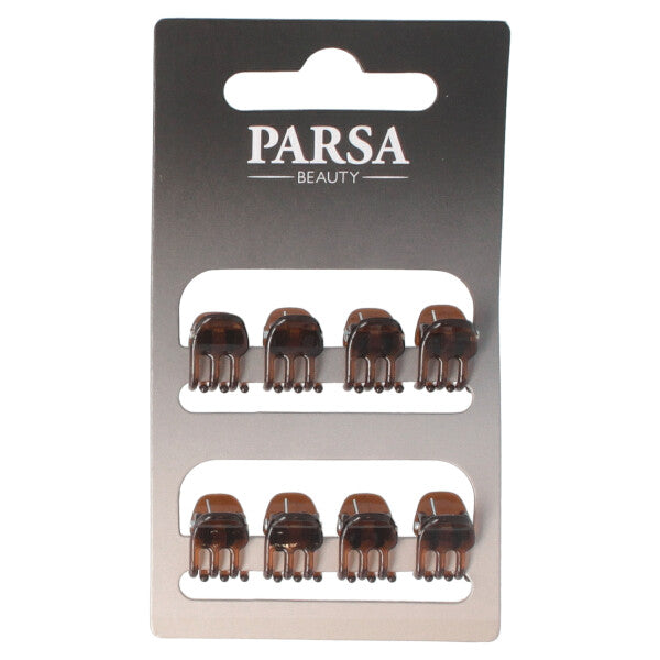 Parsa Beauty PARSA Beauty Haarklammer klein braun shiny 8Stk