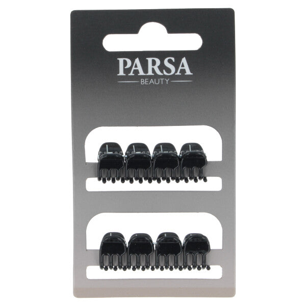 Parsa Beauty PARSA Beauty Haarklammer klein schwarz shiny 8Stk
