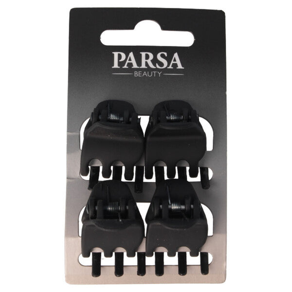 Parsa Beauty PARSA Beauty Haarklammern schwarz matt 4Stk