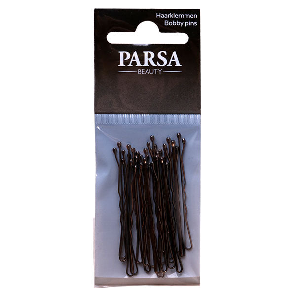 Parsa Beauty PARSA Beauty Haarklemmen 50mm, Gewellt, Braun 20Stk