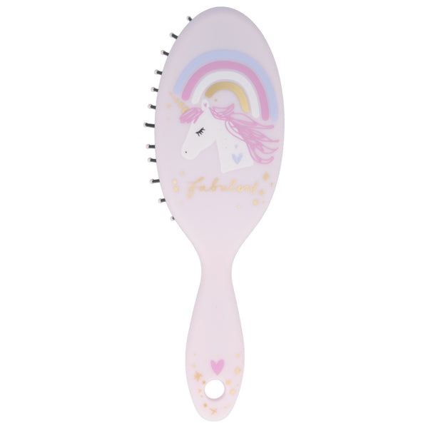 Parsa Beauty PARSA BEAUTY Kinder-Haarbürste Mini-Styling-Bürste Einhorn Regenbogen Haar-Bürste