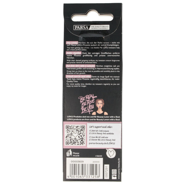 Parsa Beauty PARSA Beauty LOV.U Pinzette Schräg, Rosa