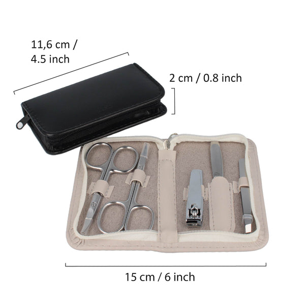 Parsa Beauty PARSA Beauty Maniküre Set, 5-teilig, Schwarz Oder Greige