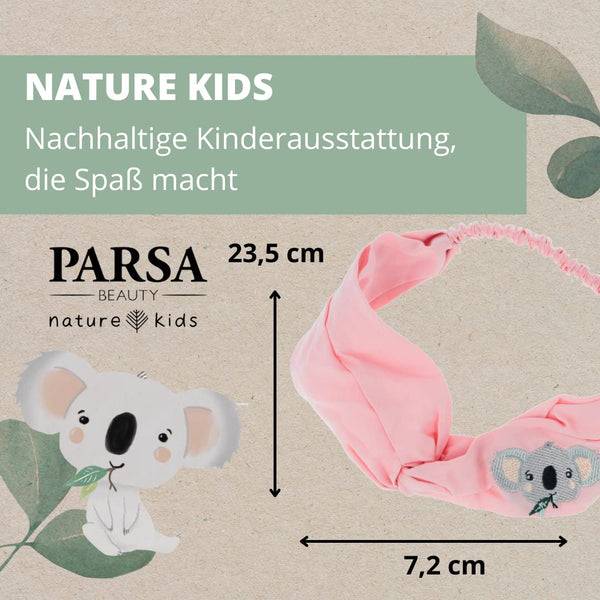 Parsa Beauty PARSA Beauty Nature Kids Haarband Koala Apricot Mit Bambusviskose