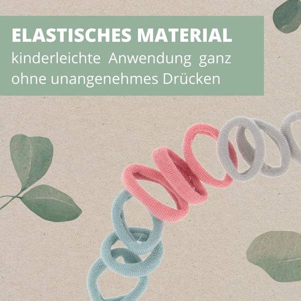 Parsa Beauty PARSA Beauty Nature Kids Haargummi Gerippt Mit Bambusviskose, 9 Stk