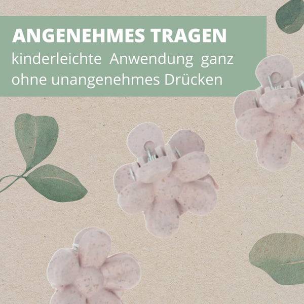 Parsa Beauty PARSA Beauty Nature Kids Haarklammer Blütenform Mit Weizenstroh, 6 Stk