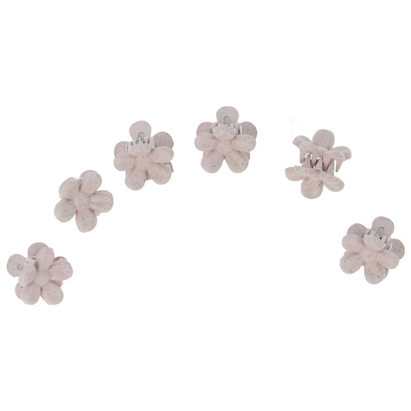 Parsa Beauty PARSA Beauty Nature Kids Haarklammer Blütenform mit Weizenstroh, 6 Stk