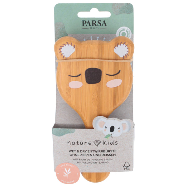Parsa Beauty PARSA Beauty Nature Kids Wet&Dry Bürste Koalaprint Aus FSC®-zertifiziertem Bambus