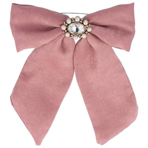 Parsa Beauty PARSA Beauty Schleife Patentspange mit rosa Schleifenapplikation