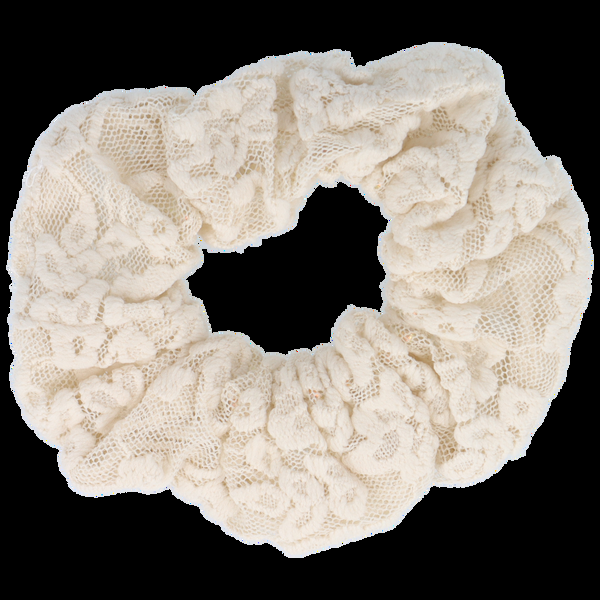 Parsa Beauty PARSA Beauty Scrunchie aus hellem Spitzenstoff und innenliegendem Curly Loop