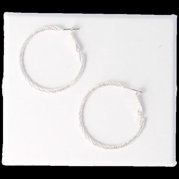 Parsa Beauty That's Me By PARSA Beauty Creolen In Silber Mit Gebürsteter Struktur