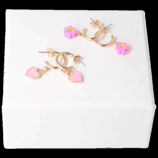 Parsa Beauty That's Me By PARSA Beauty Creolen-Set Mit Goldener Farbe Und Fröhlichen Anhängern