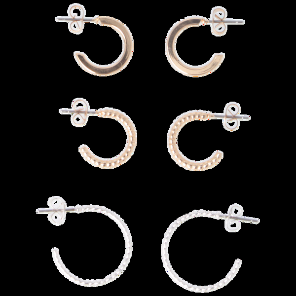 Parsa Beauty That's me by PARSA Beauty Creolen-Set mit goldener Farbe und fröhlichen Anhängern