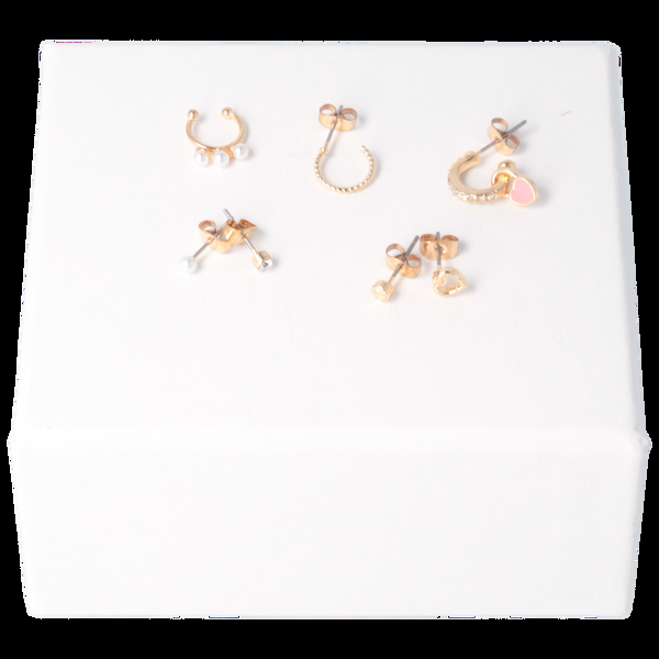 Parsa Beauty That's me by PARSA Beauty Mehrfachohrstecker in Gold mit Perlendetails