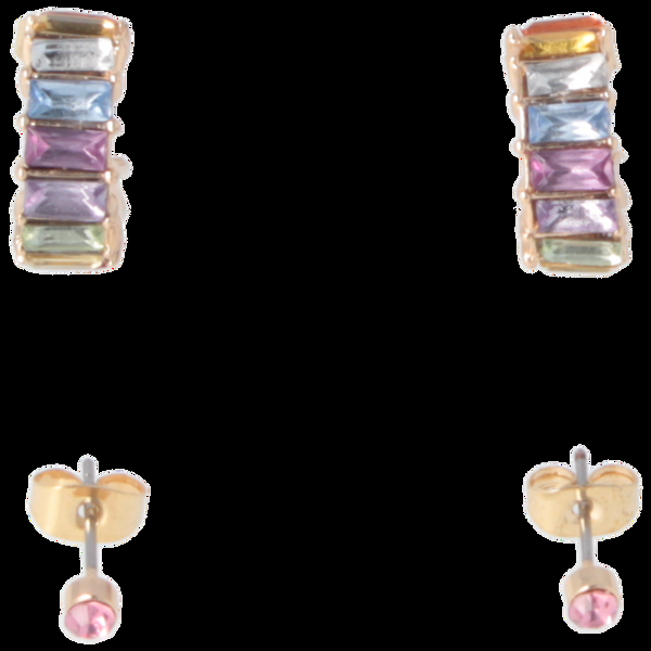 Parsa Beauty That's me by PARSA Beauty Ohhring-Set mit Goldenen Strass Creolen und passenden Steckern