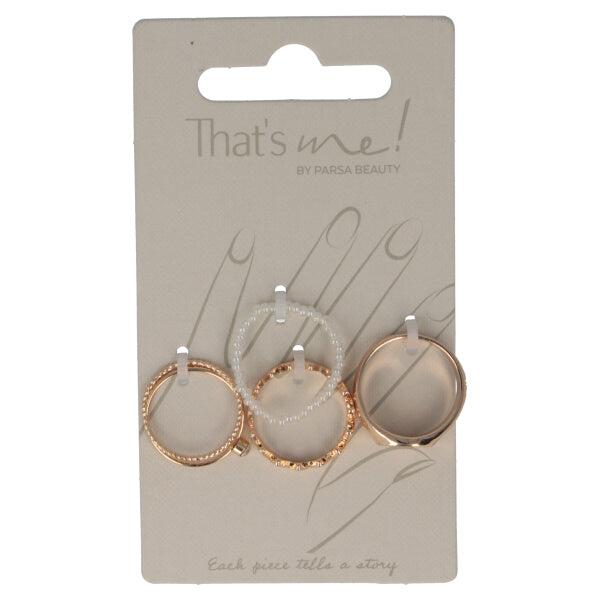 Parsa Beauty That's Me By PARSA Beauty Ringset In Gold Mit Zeitlosen Design