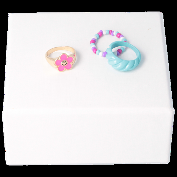 Parsa Beauty That's Me By PARSA Ring-Set Mit Goldenem Statement Ring Und Zwei Farbenfrohen Ringen