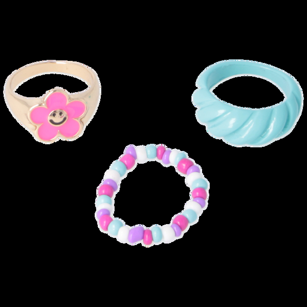 Parsa Beauty That's Me By PARSA Ring-Set Mit Goldenem Statement Ring Und Zwei Farbenfrohen Ringen