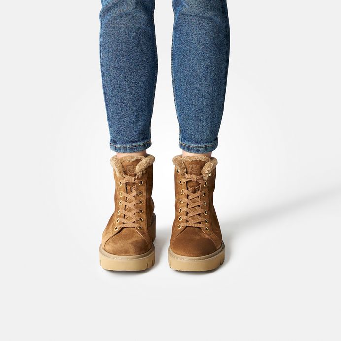 Paul Green Schnürbootie Mit Wechselfußbett Und Warmfutter 8107-024