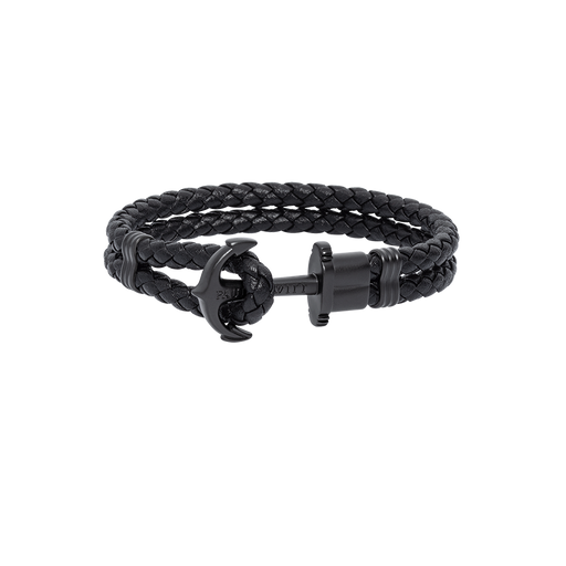 Paul Hewitt Ankerarmband Phrep Schwarz Leder Schwarz