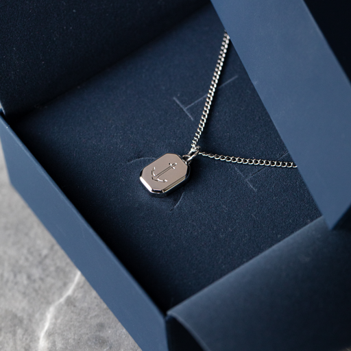 Paul Hewitt Men's Octagonal Halskette Anchor Silber