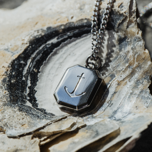 Paul Hewitt Men's Octagonal Halskette Anchor Silber