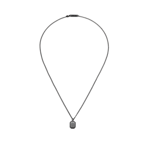 Paul Hewitt Men's Octagonal Halskette Trident Schwarz