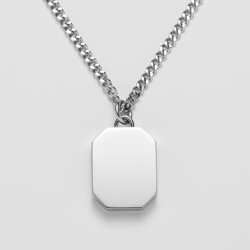 Paul Hewitt Men's Octagonal Halskette Trident Silber