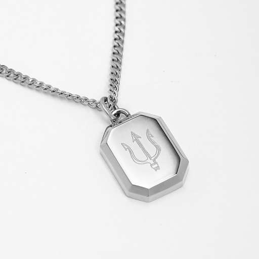 Paul Hewitt Men's Octagonal Halskette Trident Silber