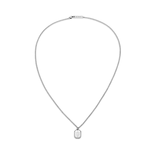 Paul Hewitt Men's Octagonal Halskette Trident Silber