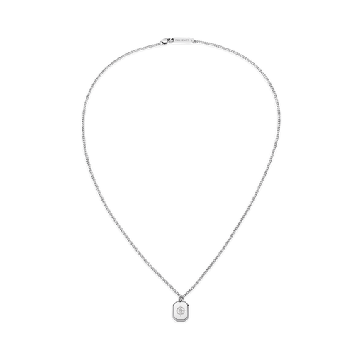 Paul Hewitt Men's Octagonal Halskette Windrose Silber