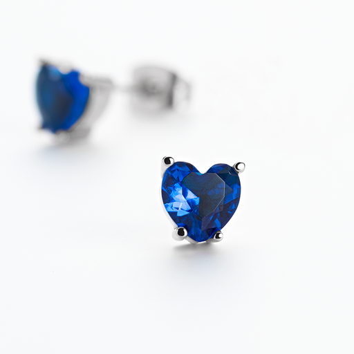 Paul Hewitt Blue Heart Ohrring Silber